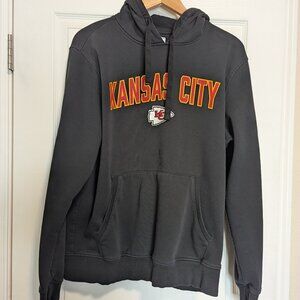 Kansas City Chiefs Hoodie Adult Large Black NFL Pullover Starter